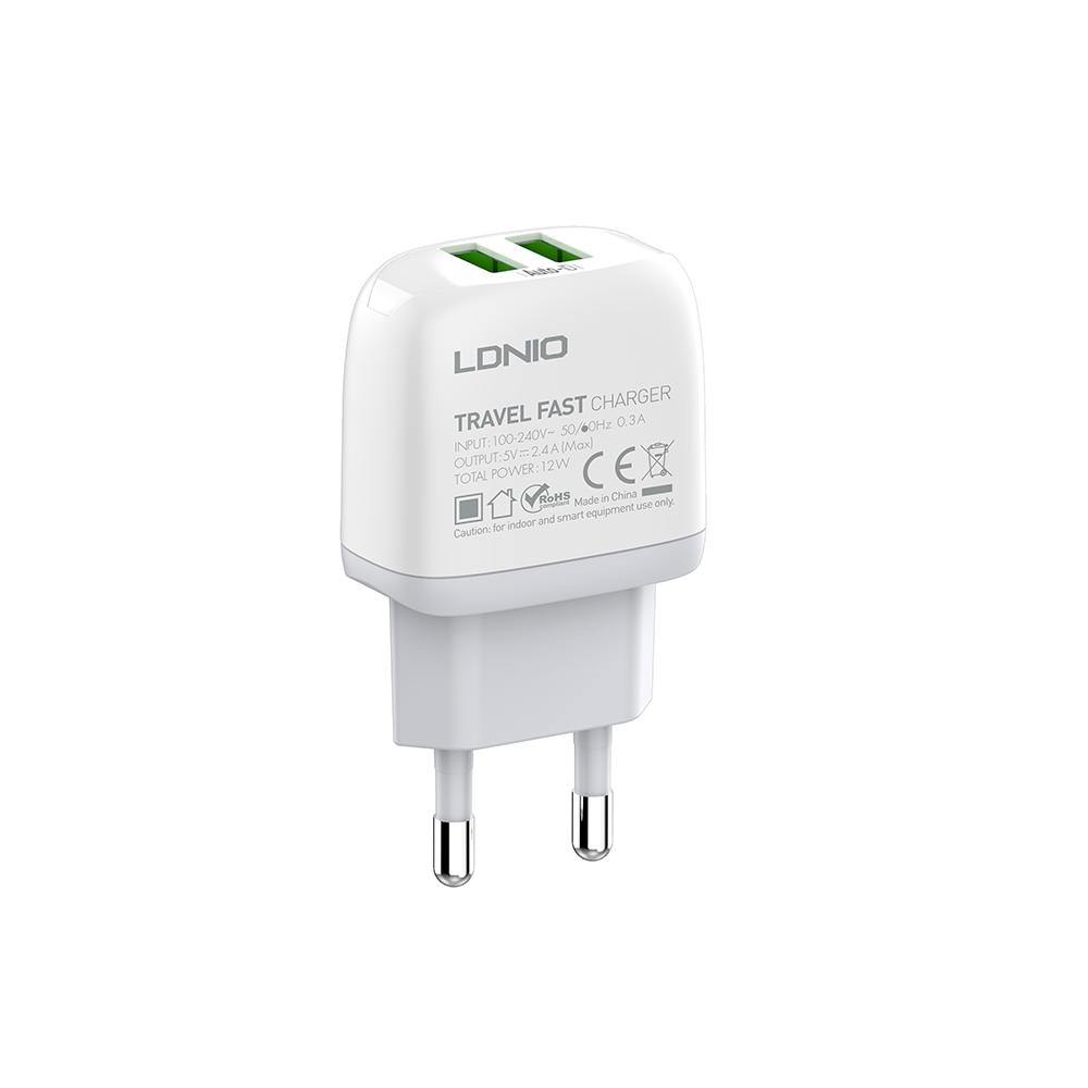 A2219 12W USB (2 Ports) Fast Wall Charger Adapter – LDNIOshop