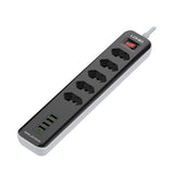 SBR5411 5 Power + 4 USB Ports Brazilian Plug Power Socket - LDNIO®