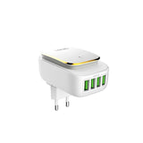 A4405 2.4A Led Lamp + 4 USB Home Charge Adapter - LDNIO®
