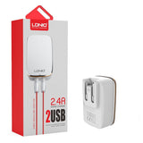 A2204 2 USB Ports Home Charge Adapter - LDNIO®