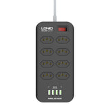 SBR8412 8 Power + 4 USB Ports Brazilian Plug Power Socket - LDNIO®