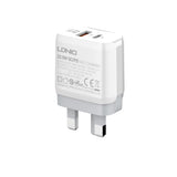 A2421C 22.5W USB-A & USB-C (2 Ports) Universal Quick Type-C Charge Adapter - LDNIO®