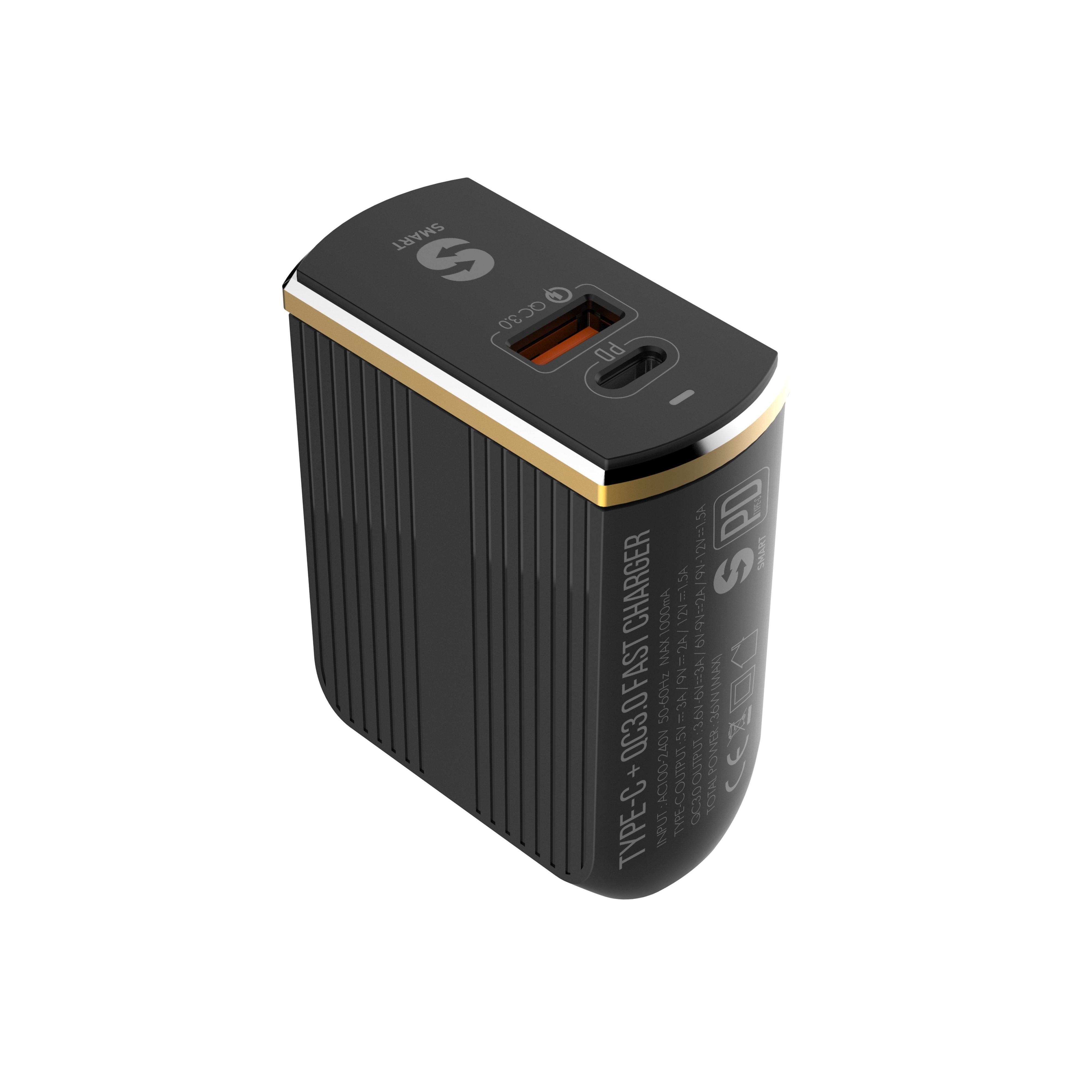 A2502C PD + QC3.0 Fast Travel Charger Adapter - LDNIO®